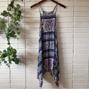 Midi Floral Summer Dress with Colorful Print